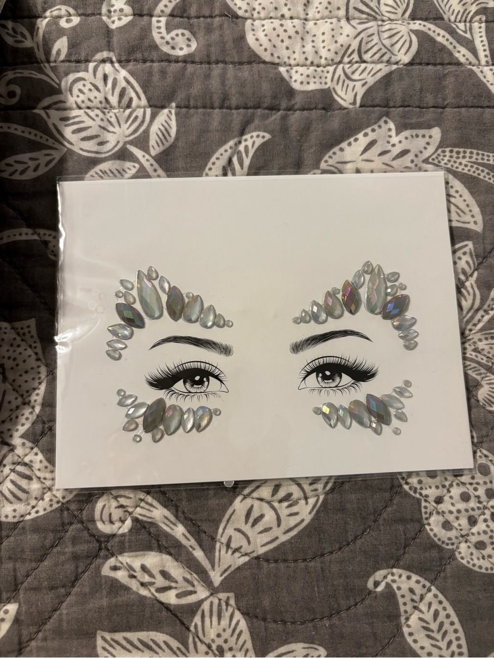 Iridescent Face Gem Sticker